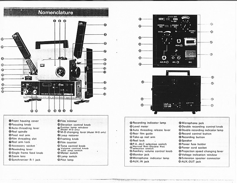 Elmo ST 1200D Super 8mm Projector