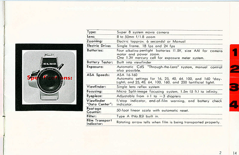 Elmo Super 106 Super 8 movie camera